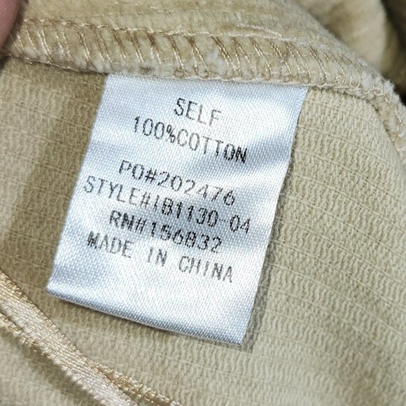 25046&7.  NWT!!  BiBi Corduroy Overalls Beige Sz S  . - Picture 11 of 13